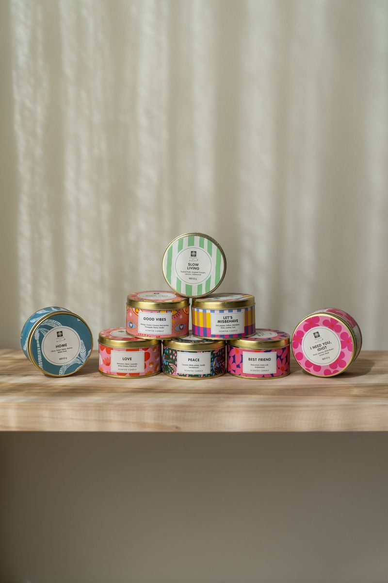Duftlys i metallboks – Home