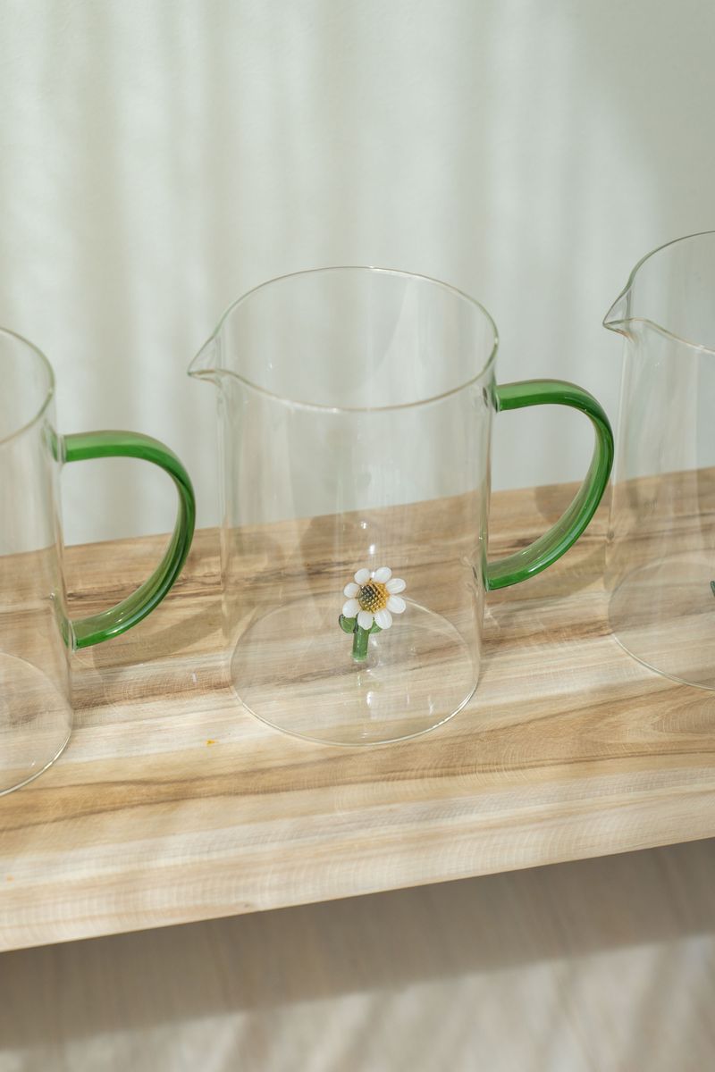 Glassmugge – 1,6 L – Hvit
