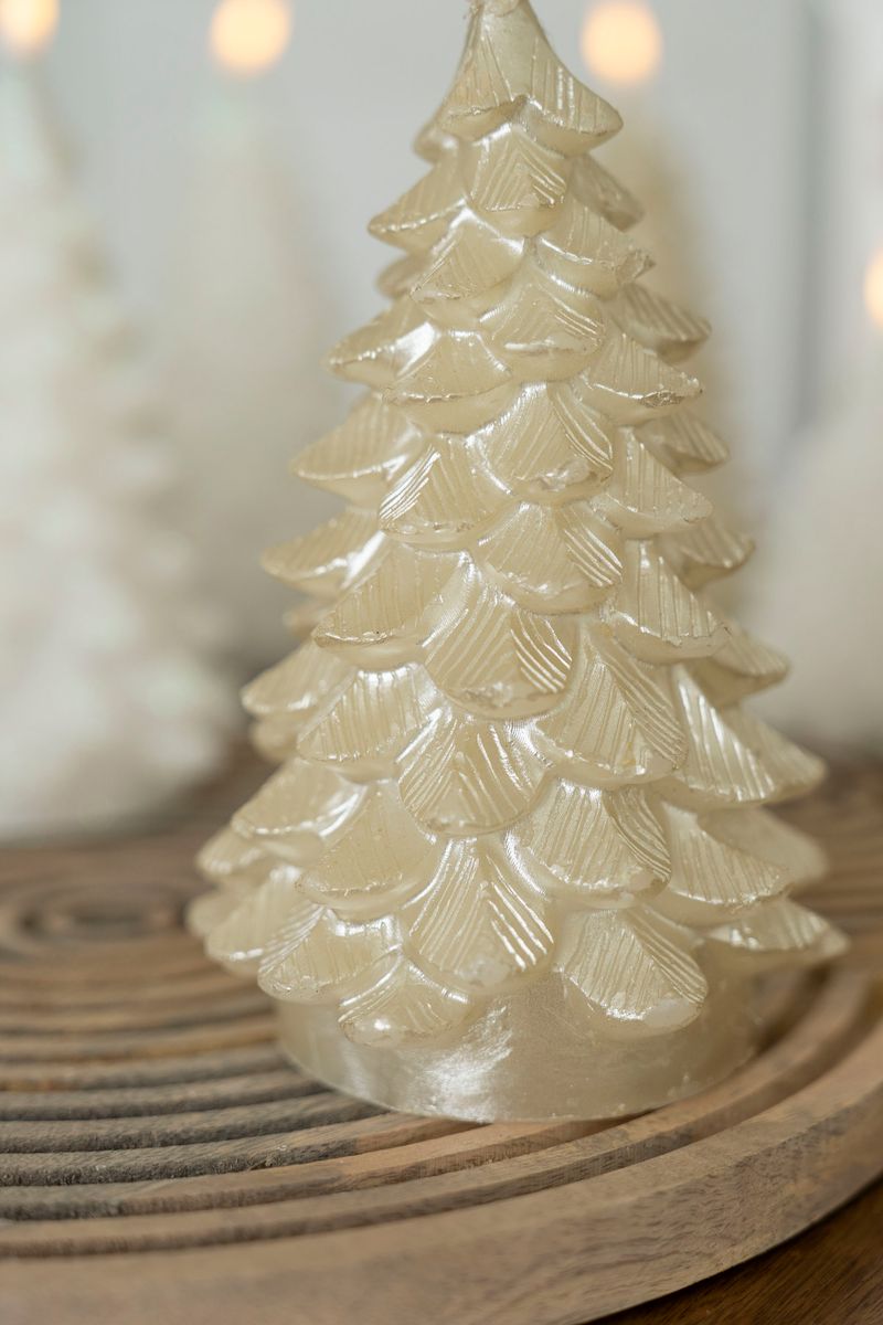 LED Lys Tre 17cm Gull