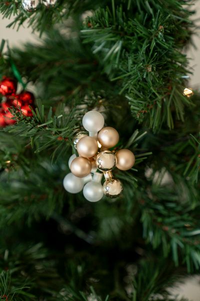 Hovedbilde Julekuler på Ståltråd - Champagne