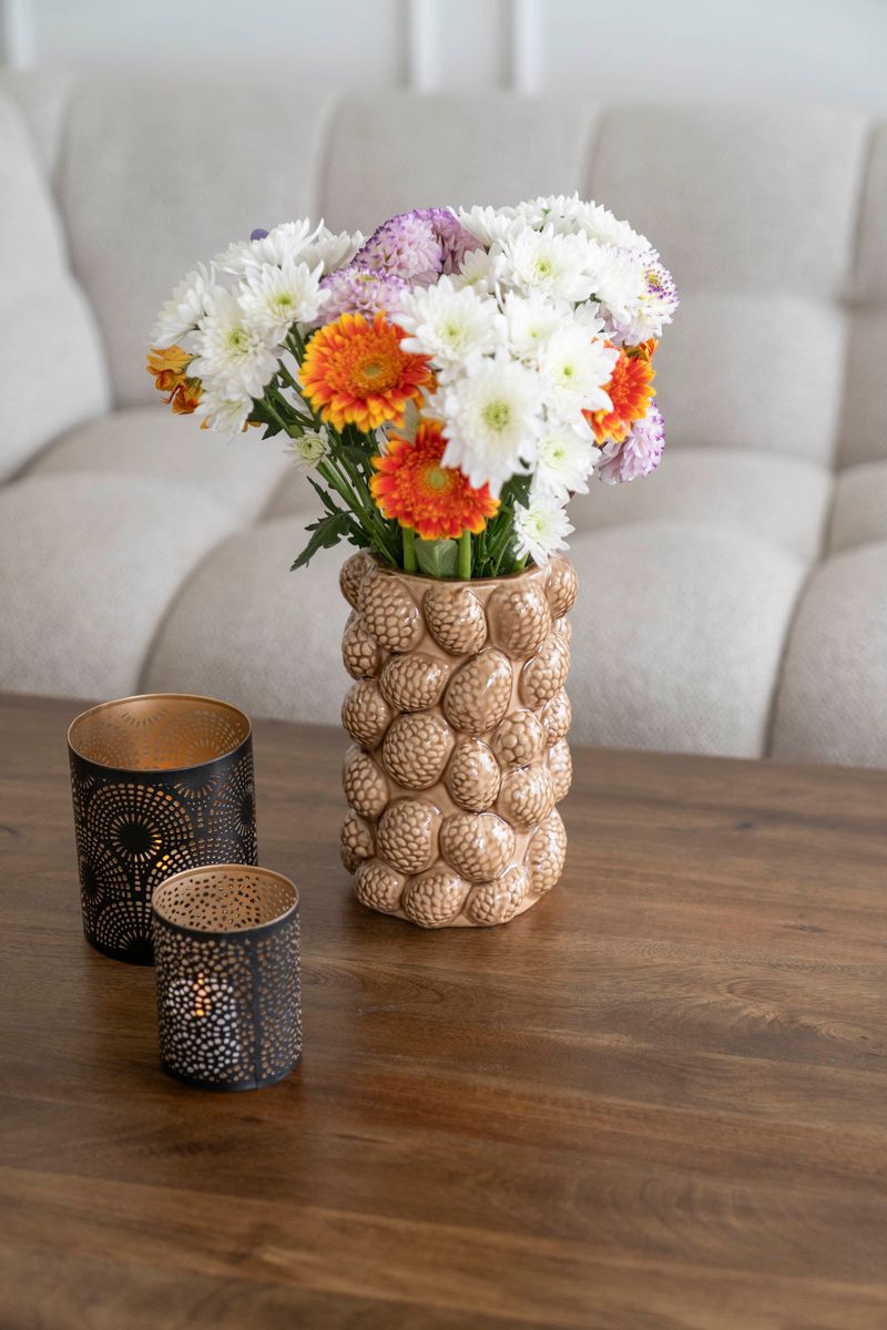 Vase - Kongle 23cm Brun