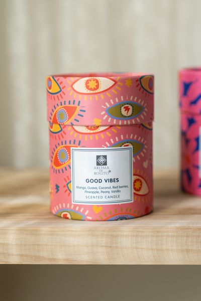 Hovedbilde Duftlys i glass – Good Vibes