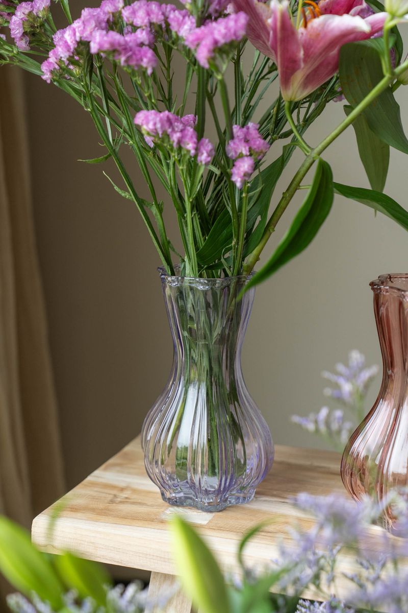 Glassvase – lilla