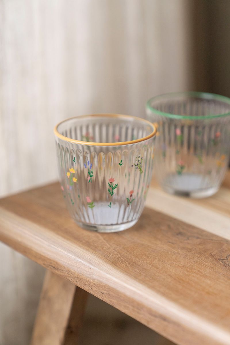 Markblomst Vannglass 295ml - Gul