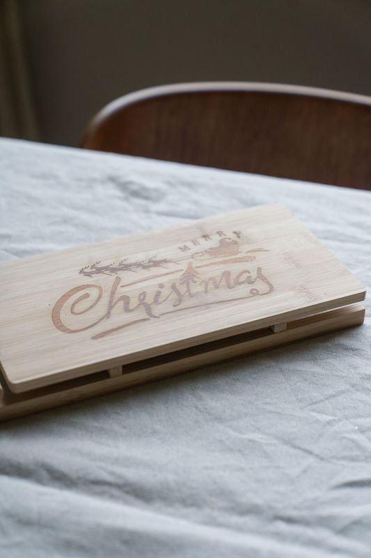 Serveringskjelke - Merry Christmas