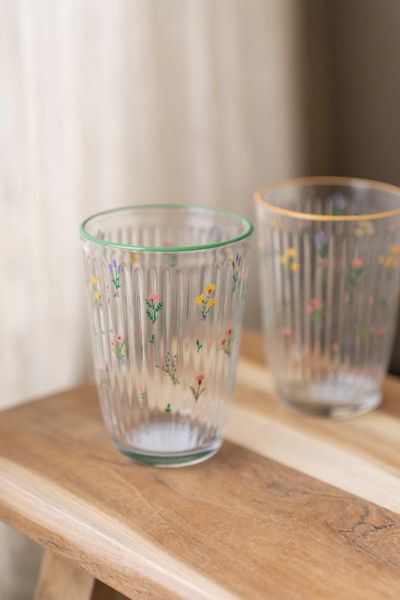 Hovedbilde Markblomst Vannglass 395ml - Grønn