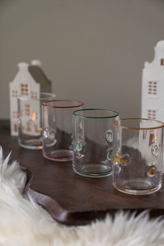 Xmas Vannglass 410ml - Juletre
