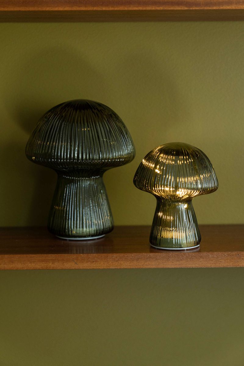 Sopp m/LED 16x20cm Grønn
