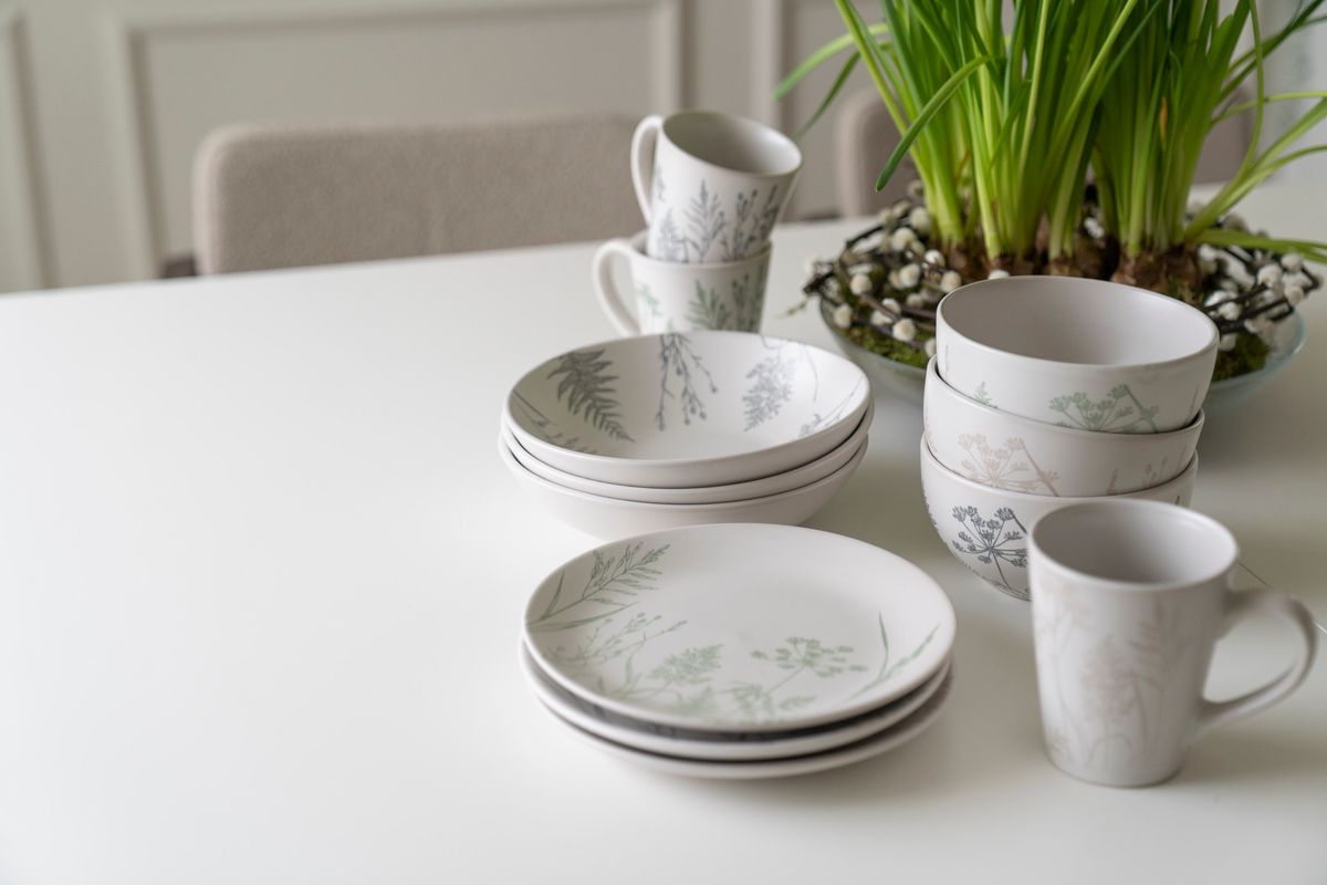 Blomstereng - Skål 20cm Grønn