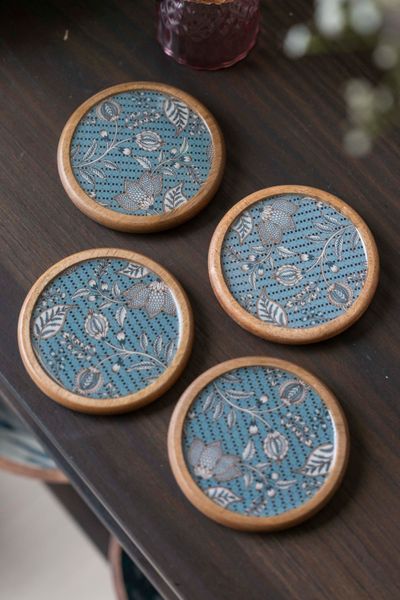 Hovedbilde Athen - Glassbrikker 4pk 10cm Blå