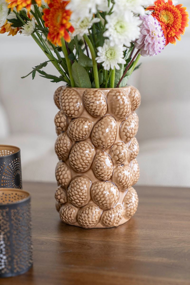 Vase - Kongle 23cm Brun