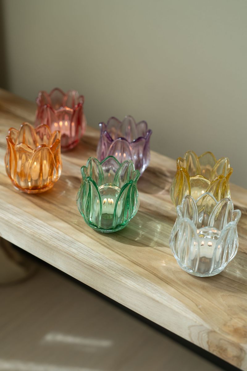 Telysholder glass – grønn