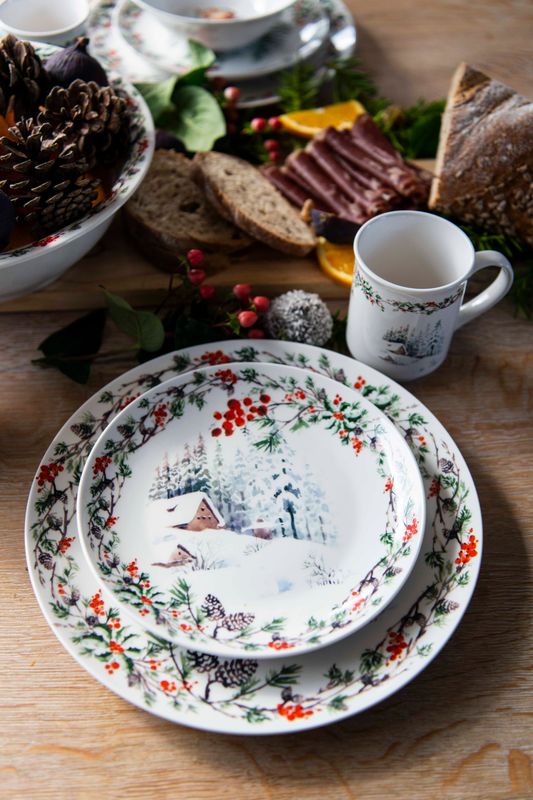  Juletid Tallerken 20cm Vinter