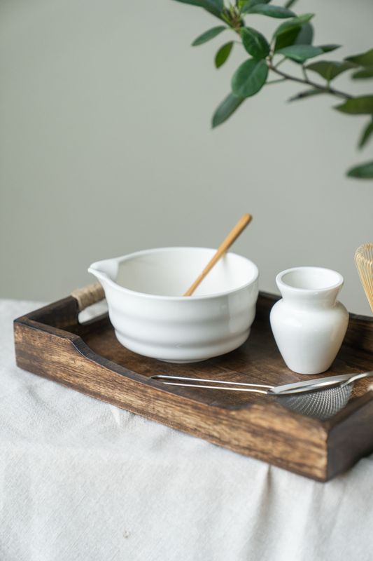 Matcha sett - Hvit