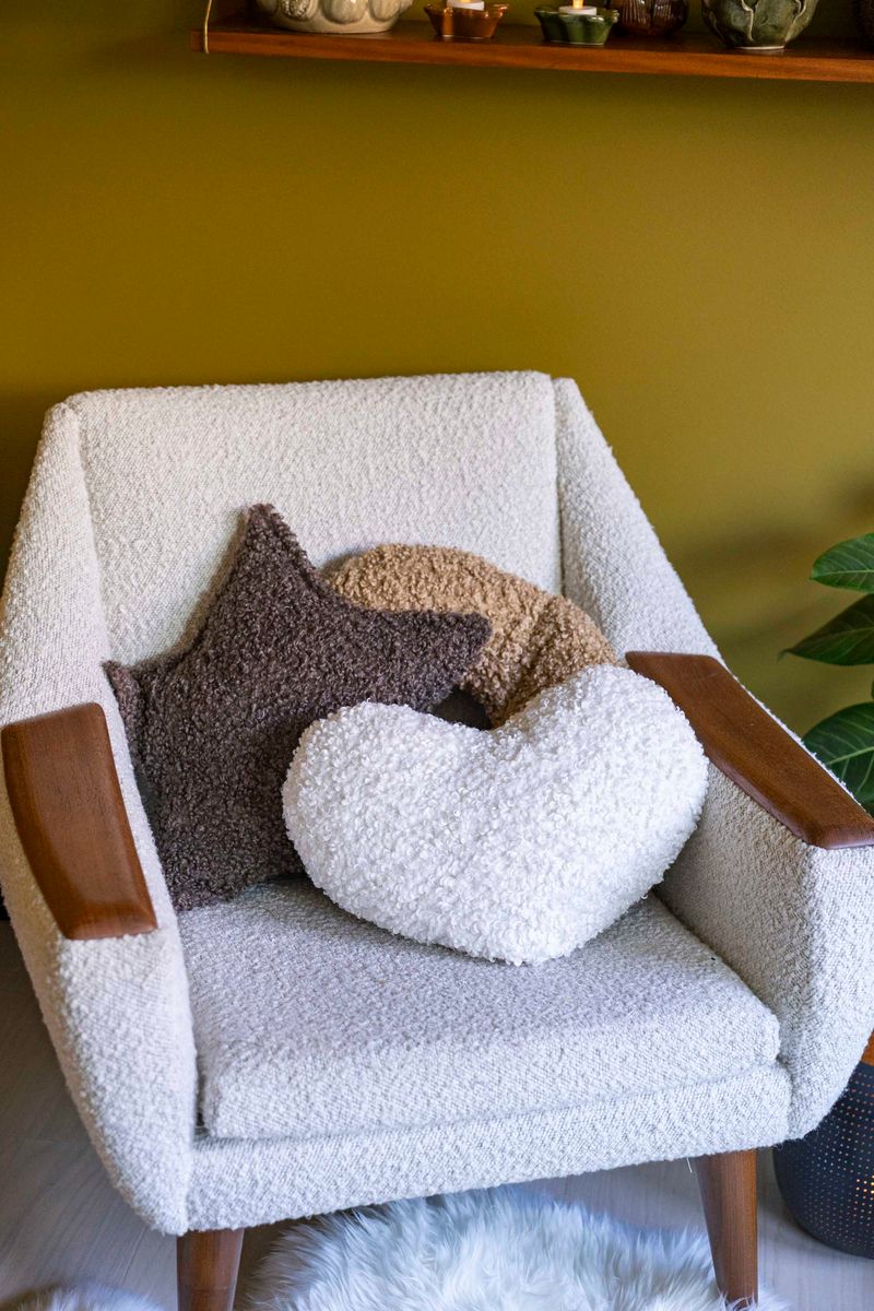 Pute Stjerne 43x30cm - Beige