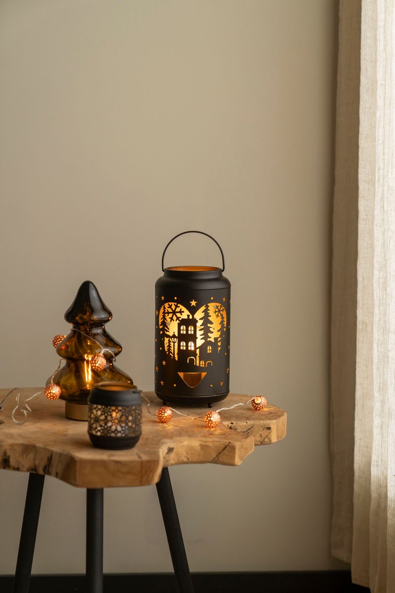 Lanterne m/LED 12cm - Hus