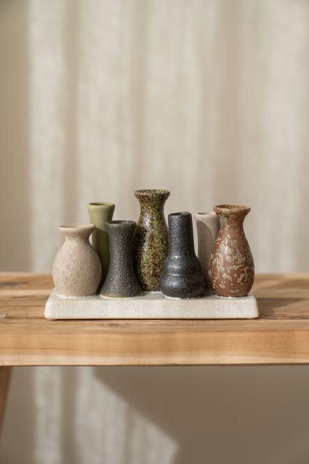 Hovedbilde Stråvase Grønntoner 19x10cm