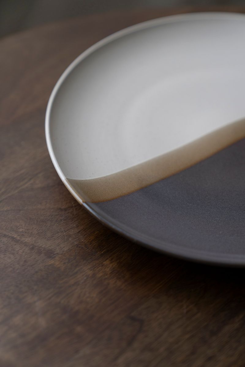 Hombre - Tallerken 26cm Beige/Grå