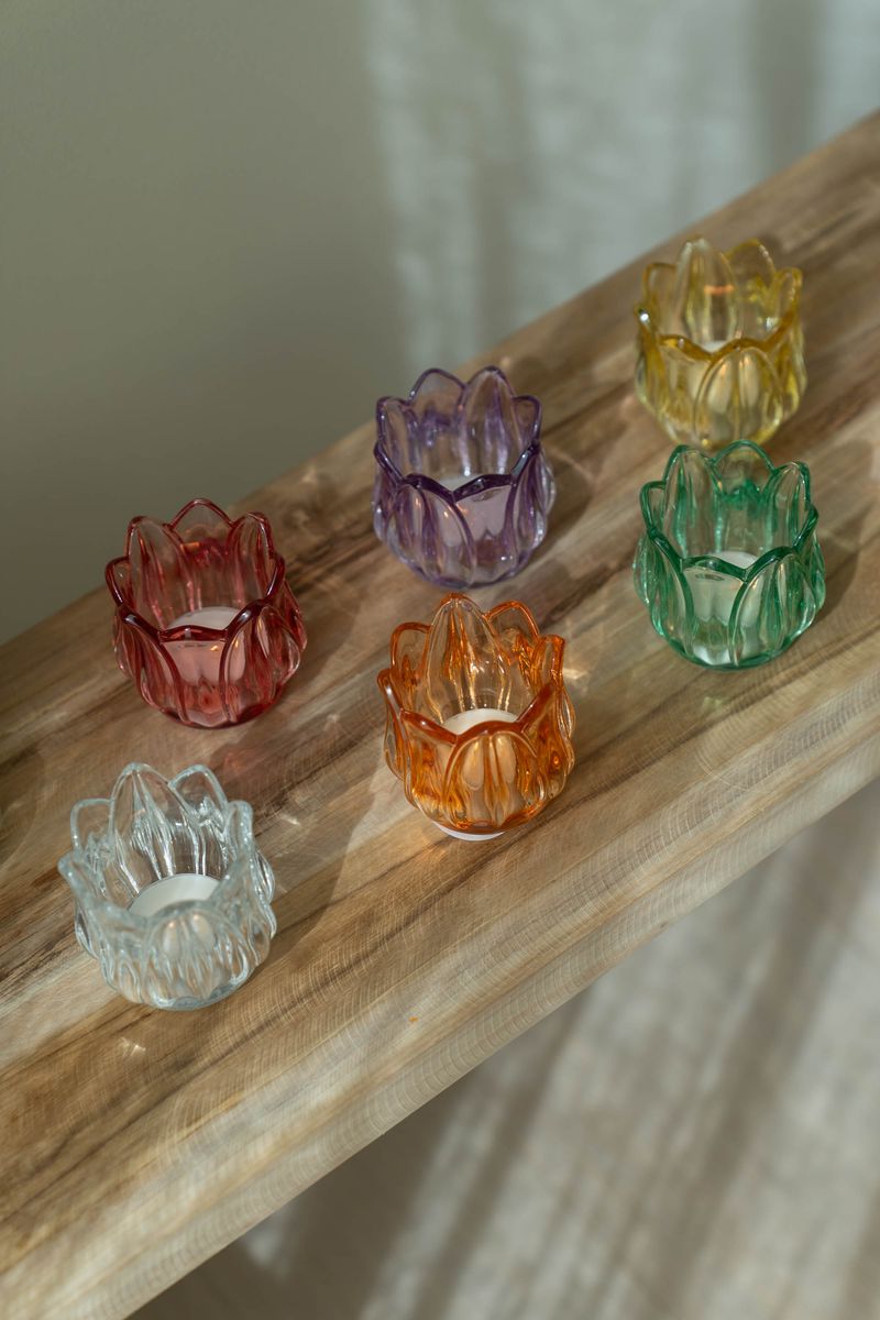 Telysholder glass – grønn