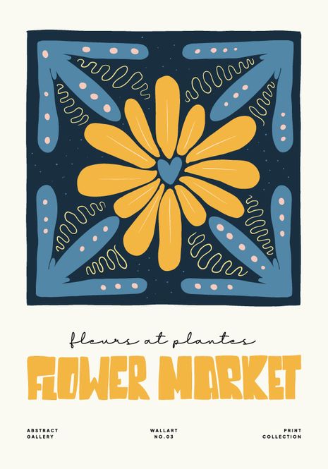 Hovedbilde Poster - Abstrakte Blomster 5