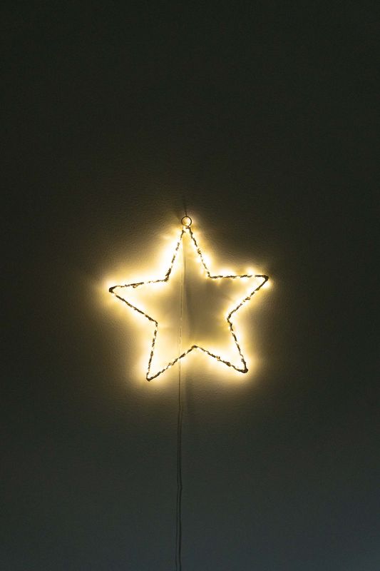 LED Stjerne 30cm Gull