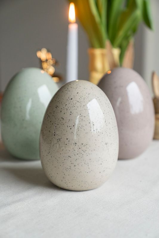 Påskeegg – 17,5 cm – Beige