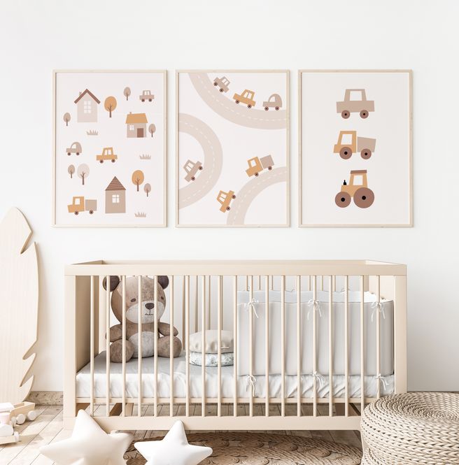 Hovedbilde Poster - Beige Bil 1