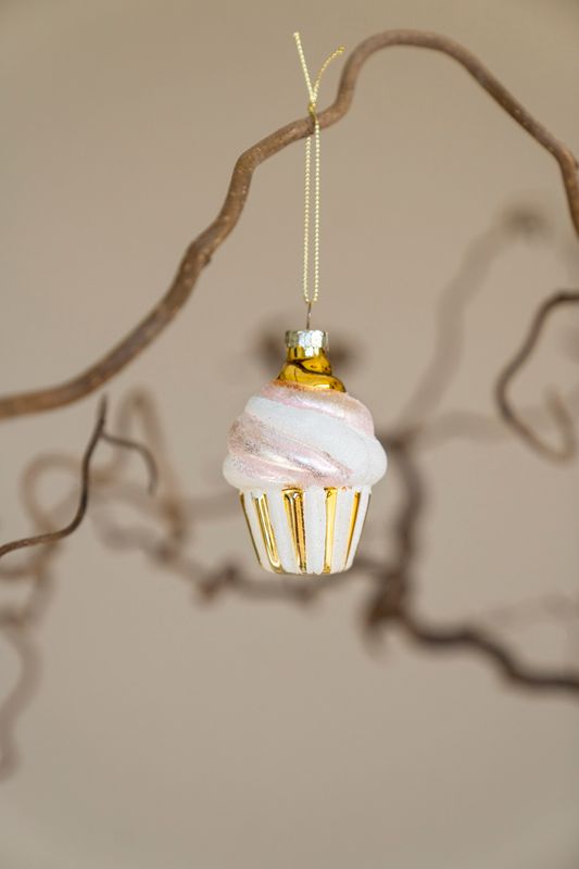 Juletrepynt - Cupcake Gul
