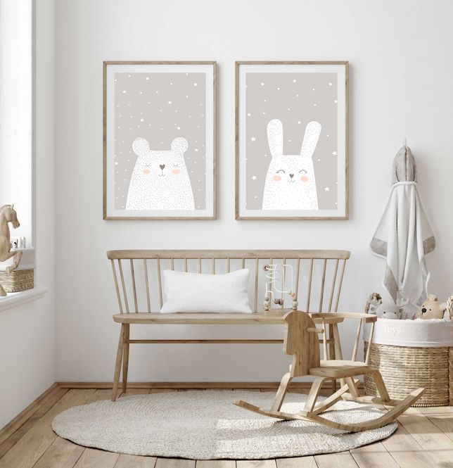 Hovedbilde Poster - Beige Bjørn