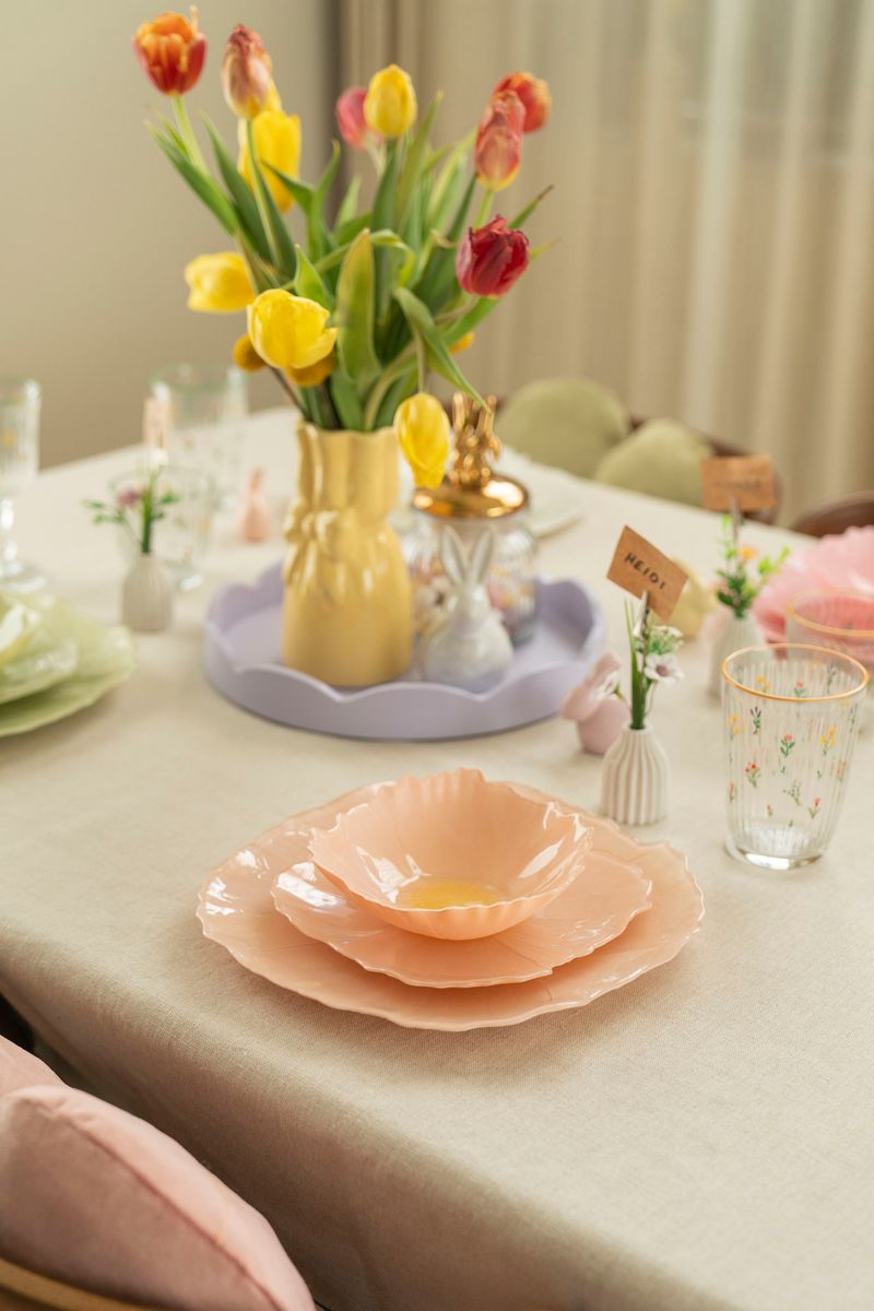 Valmue Tallerken 21cm - Fersken