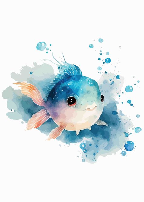 Hovedbilde Poster - Vannmaling Fisk