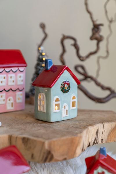 Hovedbilde LED Hus 13cm - Blå