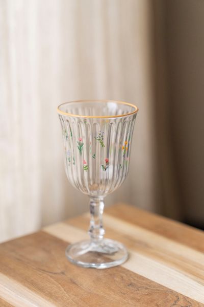 Hovedbilde Markblomst Vinglass 240ml - Gul