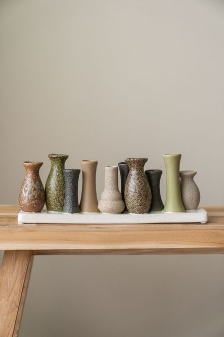 Hovedbilde Stråvase Grønntoner 30x10cm