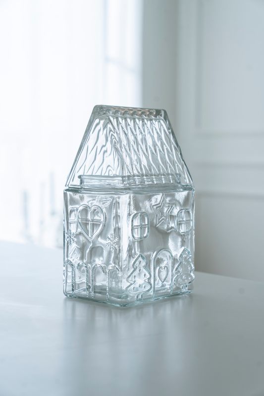 Glasskrukke Hus 1,5L