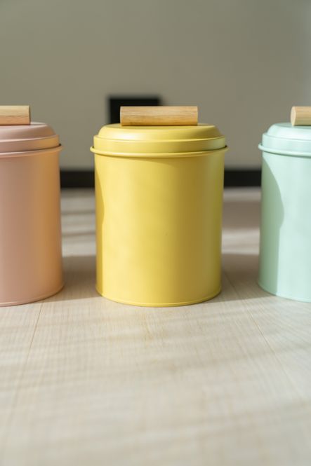 Hovedbilde Krukke med trehåndtak – 13,5×13,5×20 cm ...