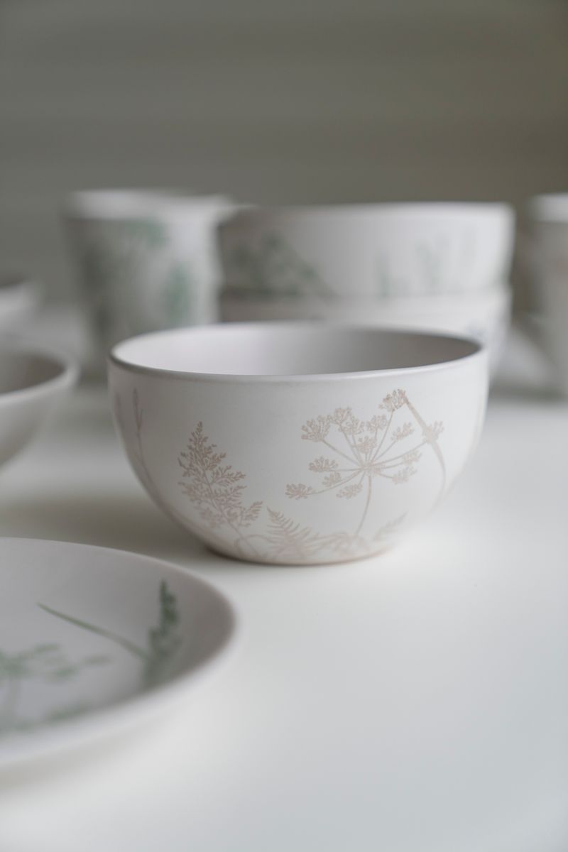 Blomstereng - Skål 13,5cm Beige
