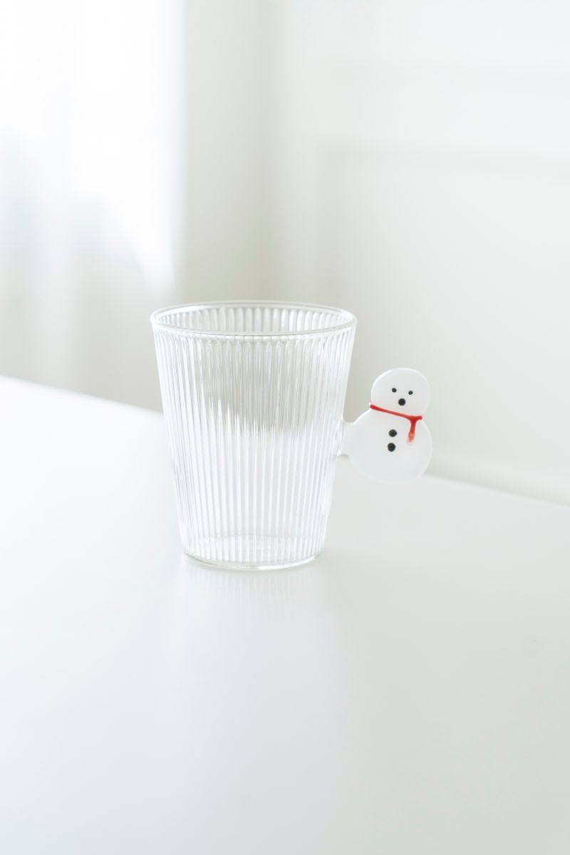 Tekopp - Glass Riller Snømann