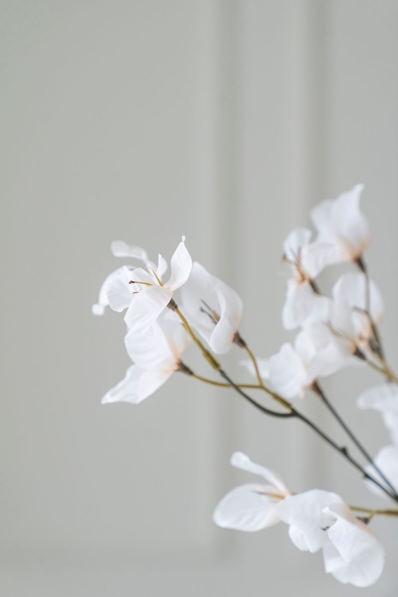 Kunstig Blomst Trillingblomst 77cm - Hvit