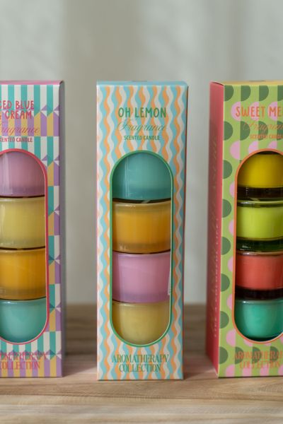 Hovedbilde Duftlys i glass – 4pk Oh Lemon