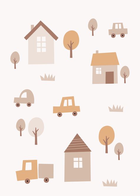 Hovedbilde Poster - Beige Bil 3
