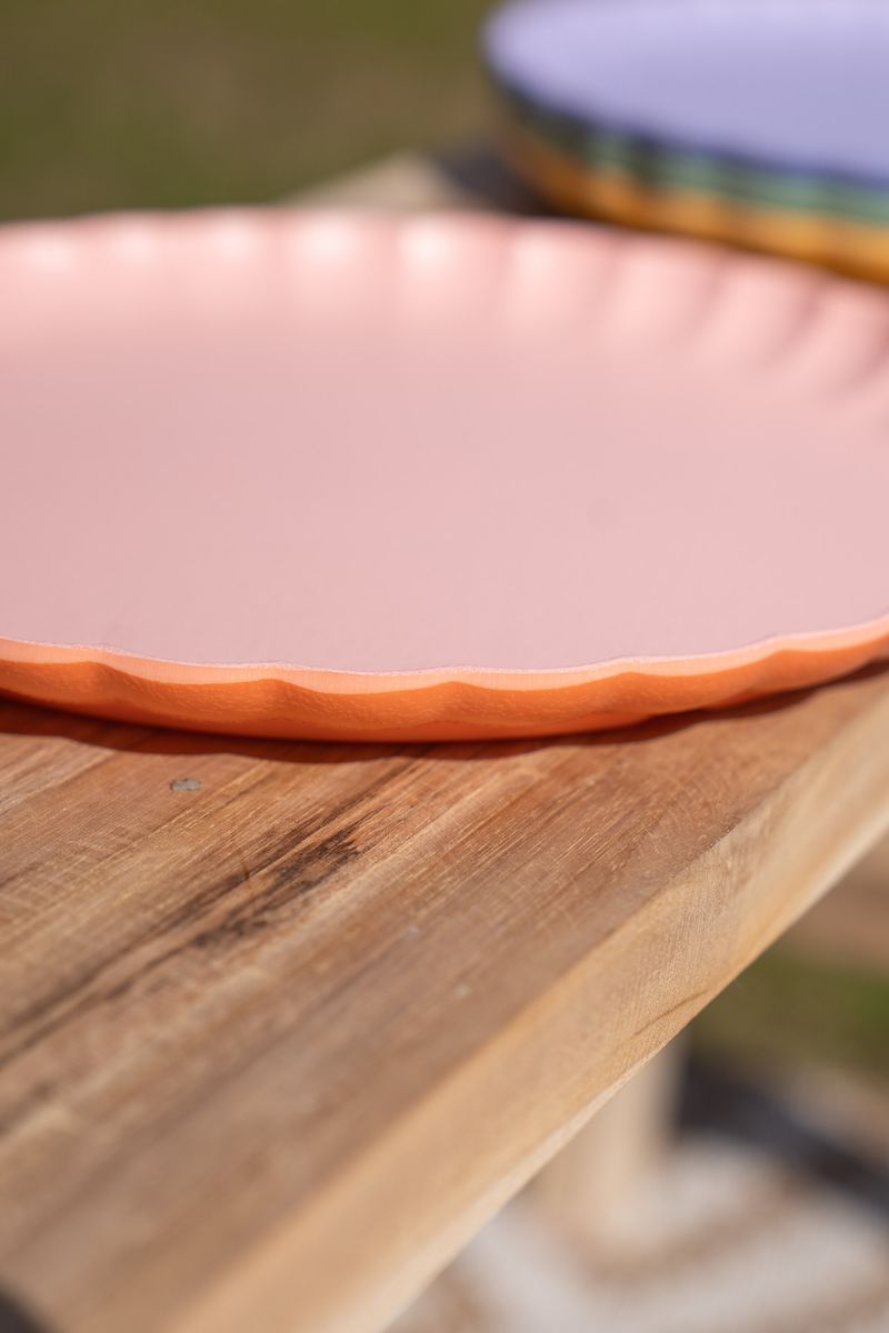 Soft tallerken – Ø27,5 cm – korall